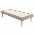Letto Singolo Imbottito 80x200 cm con Rivestimento Idrorepellente e Rete Ortopedica - Altezza 35 cm