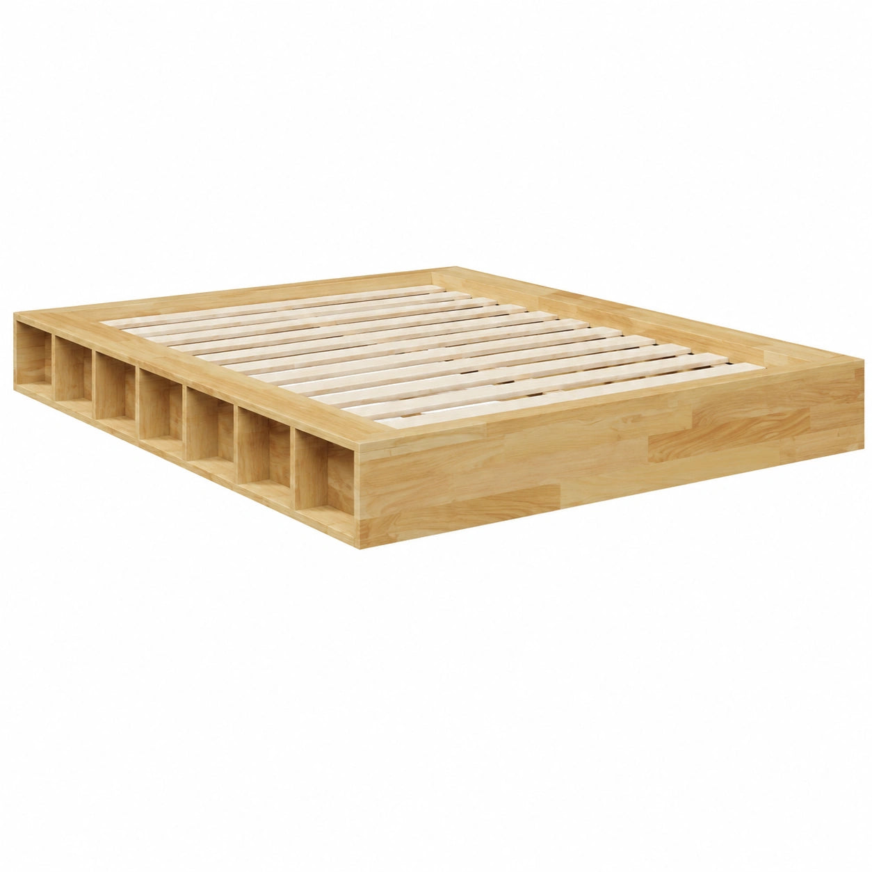 Letto Matrimoniale in Rovere 120x200 cm Senza Materasso per Camera da Letto