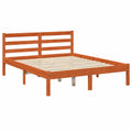 Struttura Letto in Legno di Pino, Marrone, 120x190 cm
