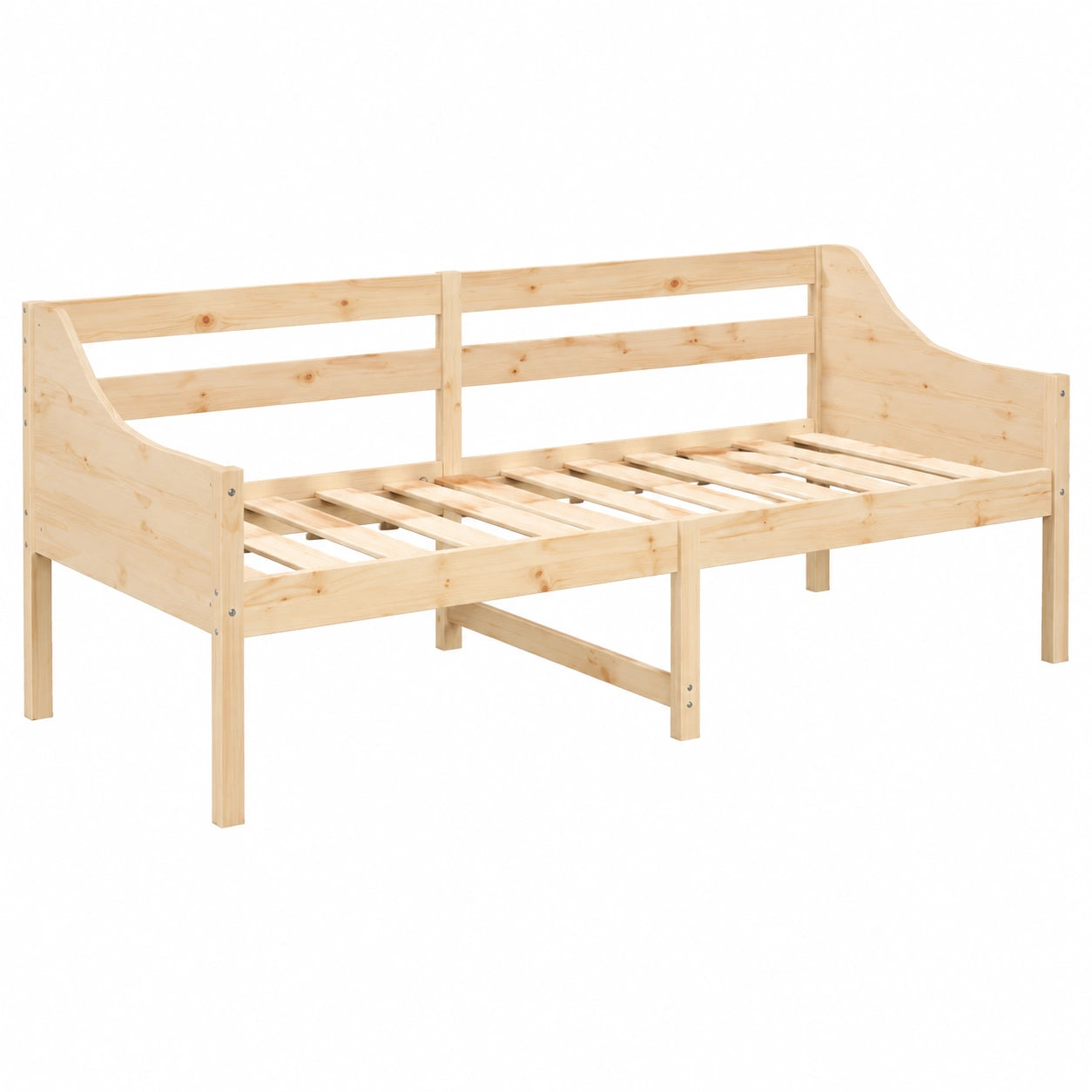 Chaise Longue in Pino Massiccio 90x200 cm Senza Materasso