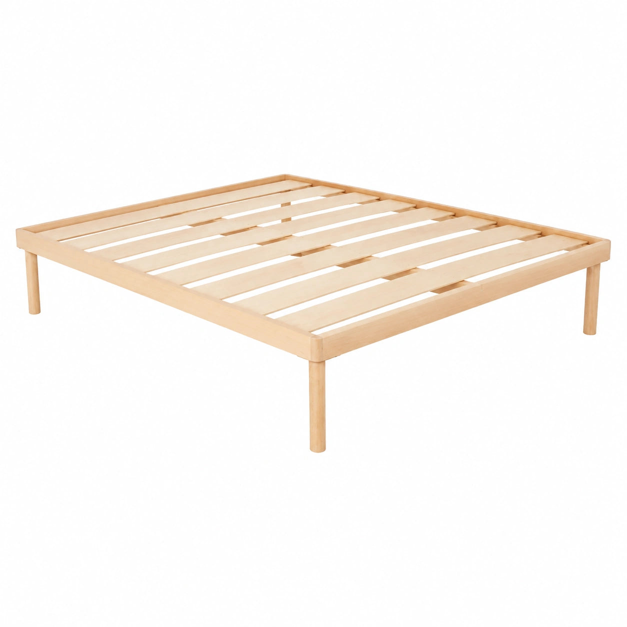 Letto Matrimoniale Ortopedico in Legno di Faggio con Struttura Rinforzata, 160x200 cm
