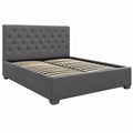 Letto Contenitore Matrimoniale TINO 140x190 cm Grigio Elegante