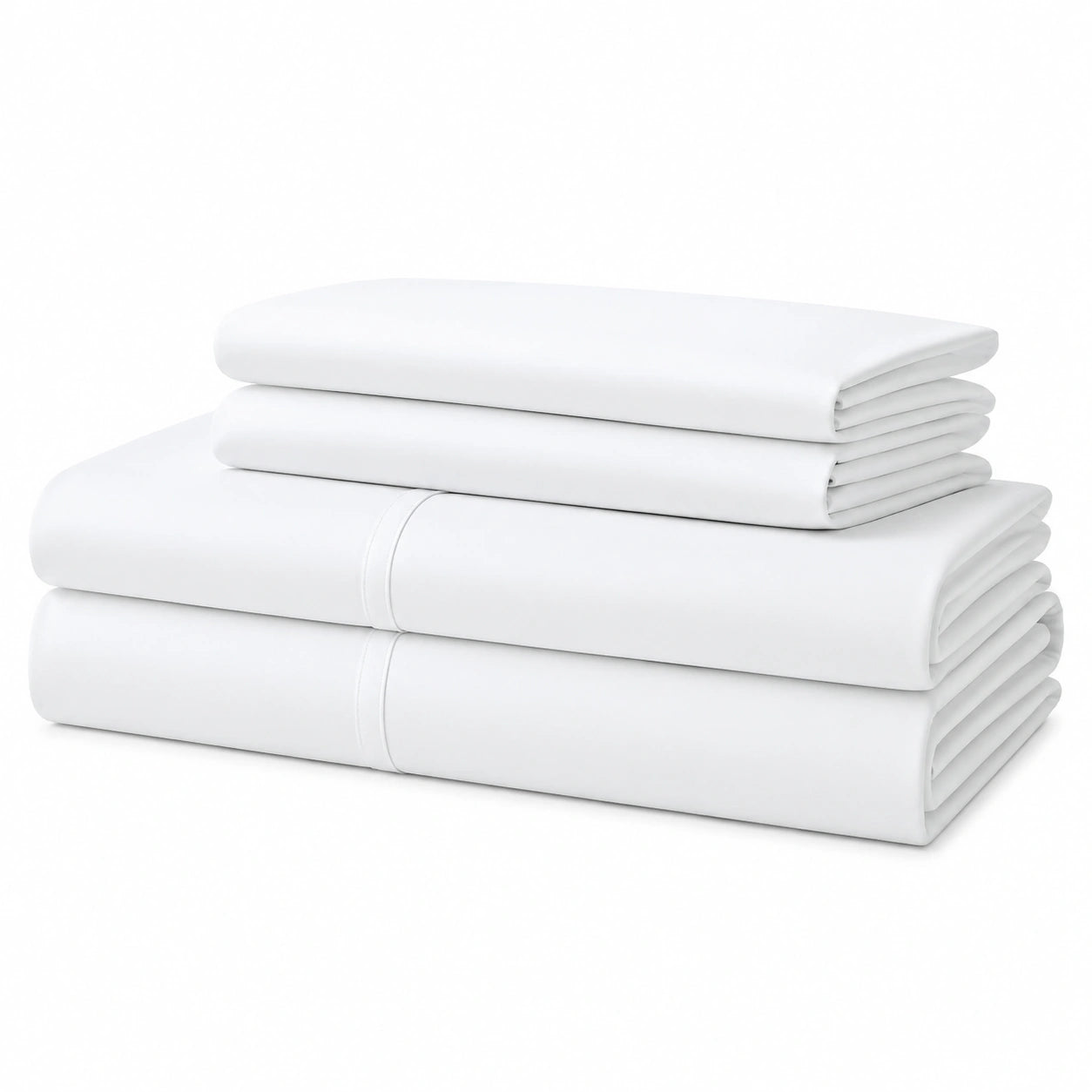 Set Lenzuola Super King in Cotone Egiziano 800 Fili con Tasche Profonde - Bianco