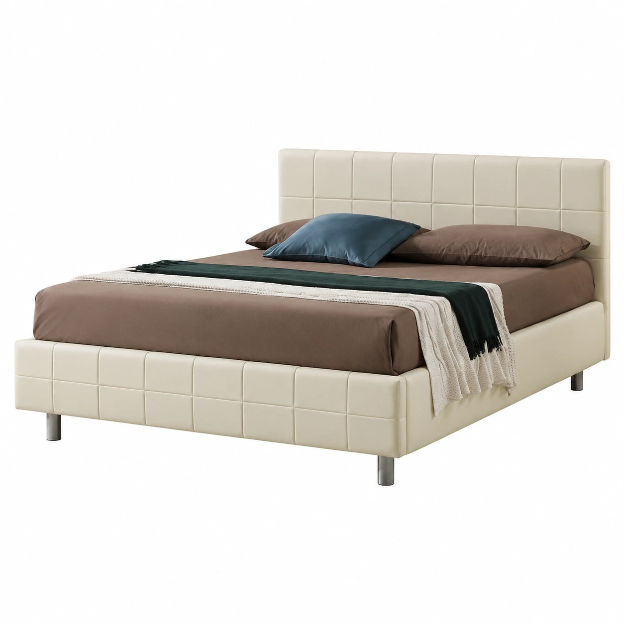 Letto Matrimoniale King Size Kate con Contenitore Imbottito