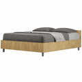 Letto matrimoniale con contenitore in rovere 160x190