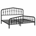 Letto Matrimoniale in Metallo con Testiera e Rete a Doghe 160 x 200 cm per Camera Moderna