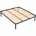Rete Letto Matrimoniale 160x190 in Legno Ortopedica con Struttura in Ferro e Piedi Smontabili