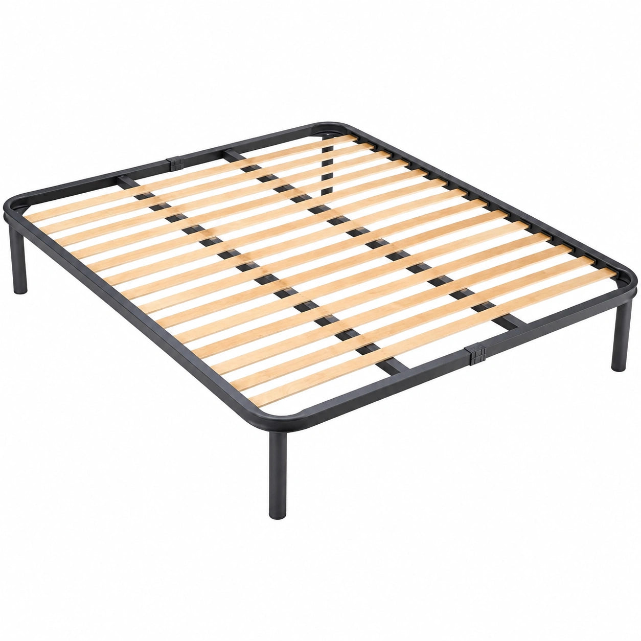 Rete Letto Matrimoniale 160x190 in Legno Ortopedica con Struttura in Ferro e Piedi Smontabili