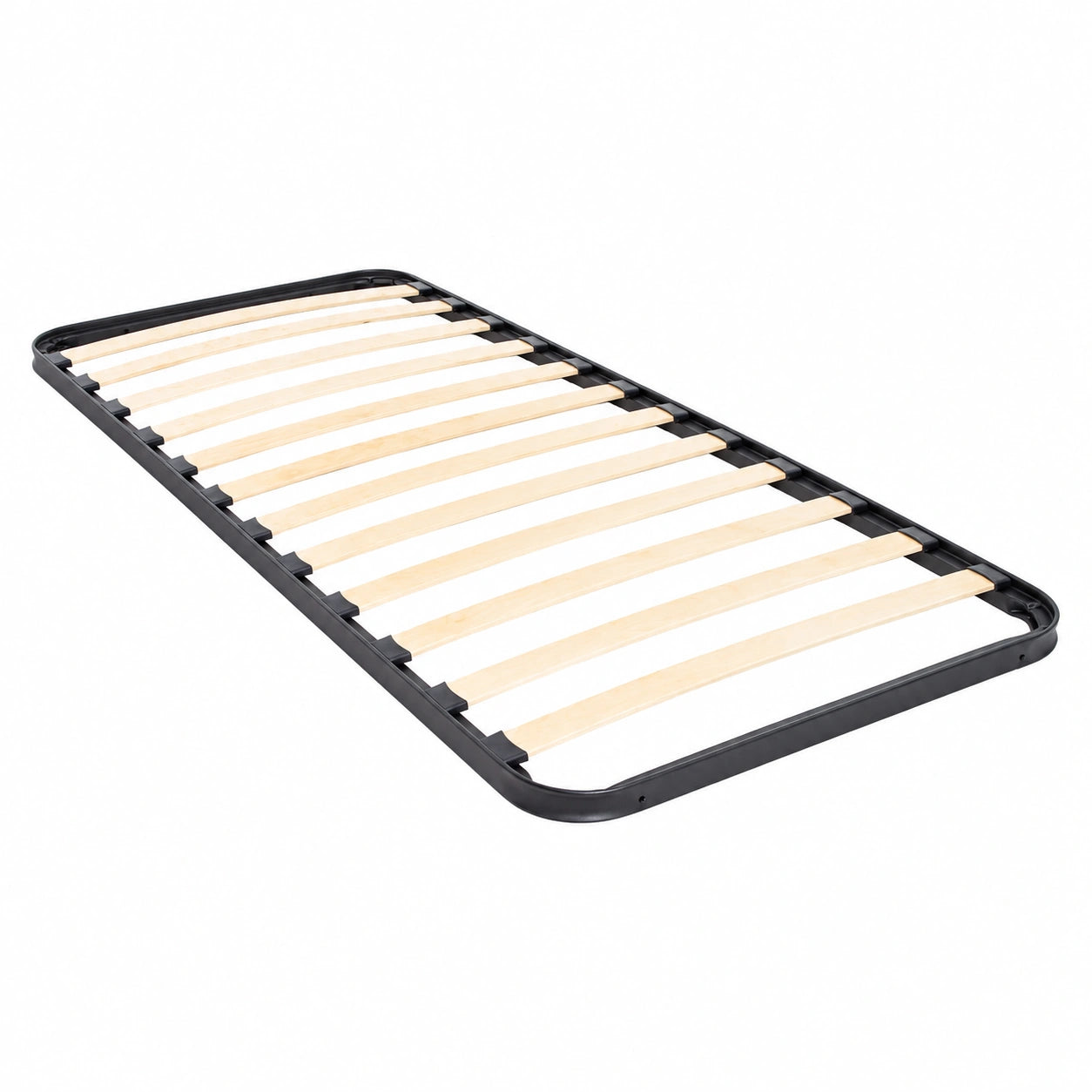 Rete Letto Singolo 80x190 con Doghe in Legno, Ortopedica, Senza Piedi, Made in Italy