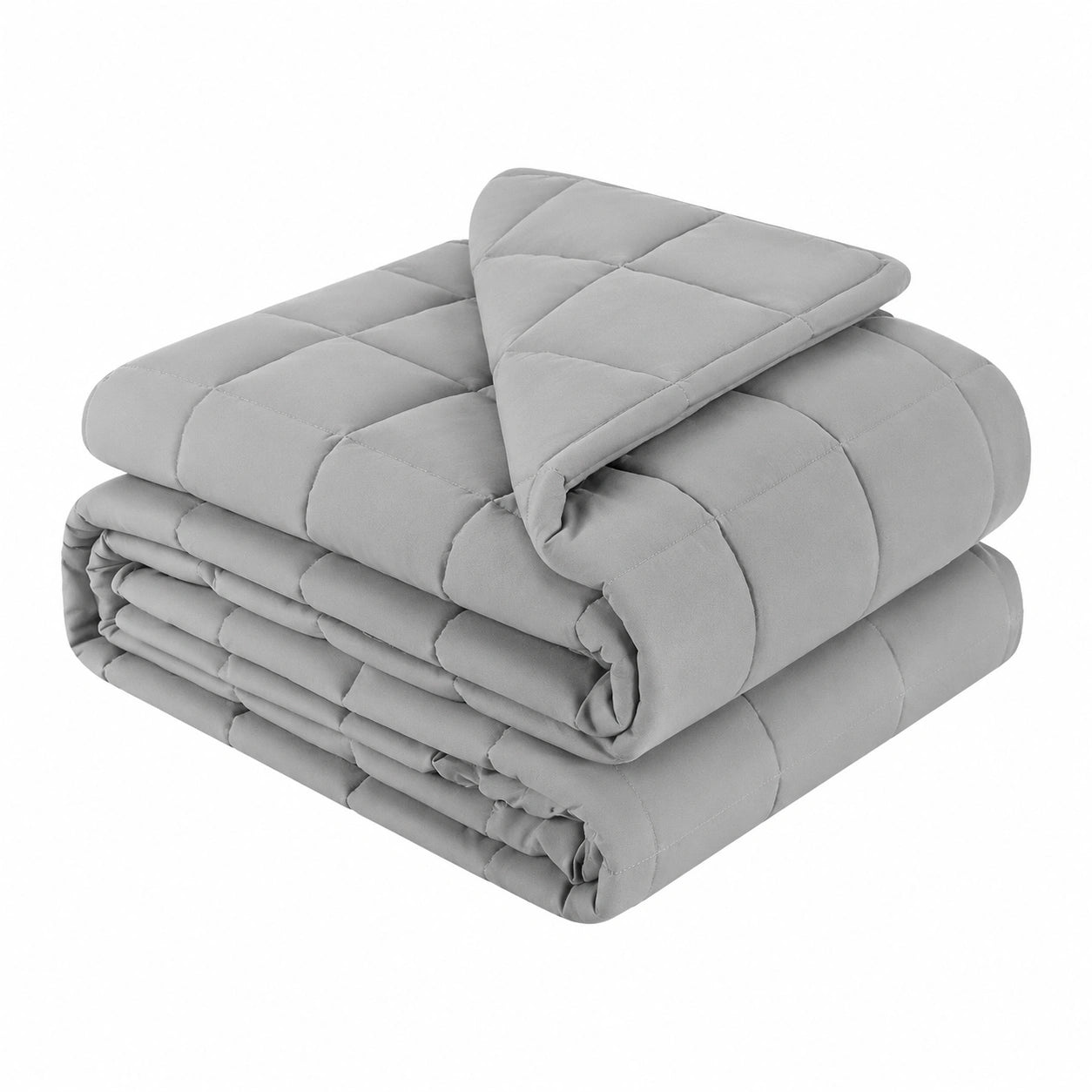 Coperta Pesante King Size Traspirante con Perle di Vetro, Uso Universale per Adulti, Migliora il Sonno, Grigio